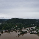 Héichwasser zu Iechternach 15. Juli 2021