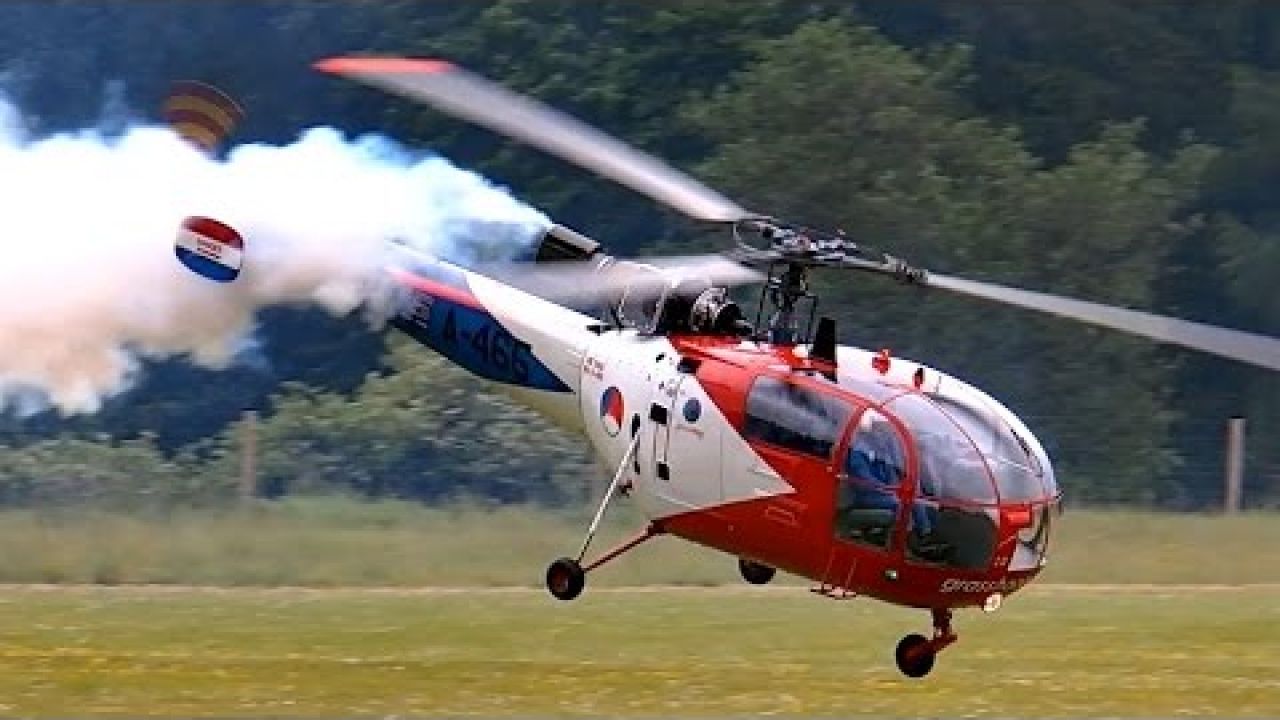 SA-319 ALOUETTE III WORLDS LARGEST RC TURBINE HELICOPTER / Turbine meeting 2015 *1080p50fpsHD*