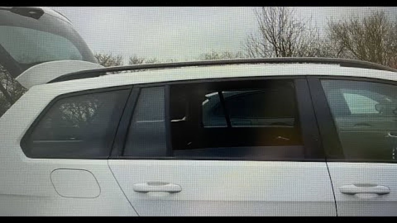 DJI AVATA flying through a car